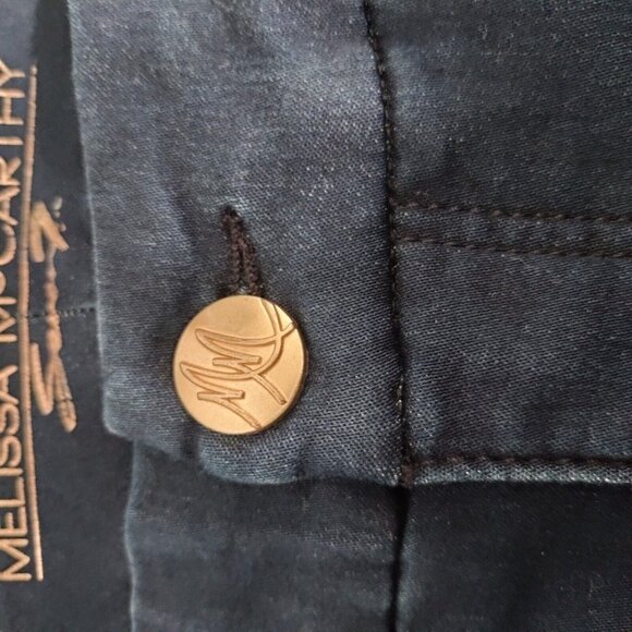 Melissa McCartney Seven7 Flare Jeans Women's Size 16 Dark Blue - Picture 9 of 14